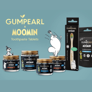 Gumpearl x Moomin, jordgubb tandkrämstablett refill