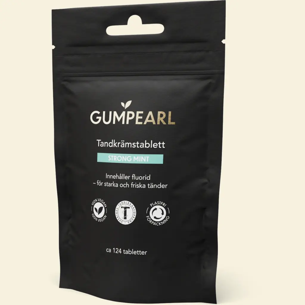 Gumpearl Strong mint tandkrämstablett refill